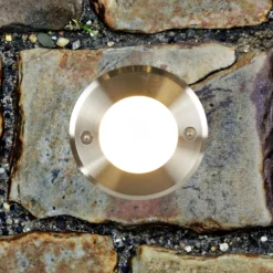 Acero inoxidable - moderna lámpara de suelo LED empotrable LED-18
