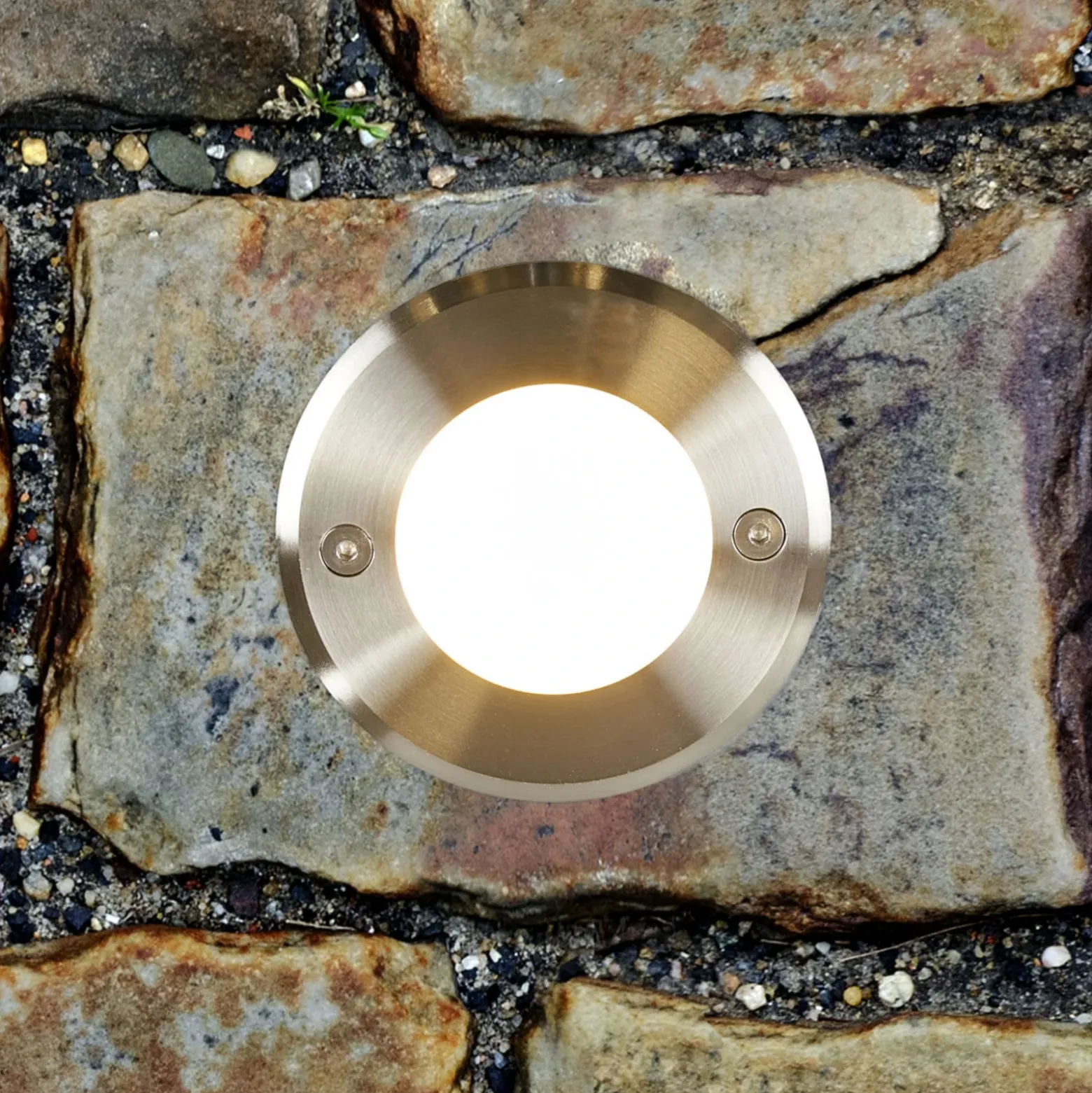 Acero inoxidable - moderna lámpara de suelo LED empotrable LED-18