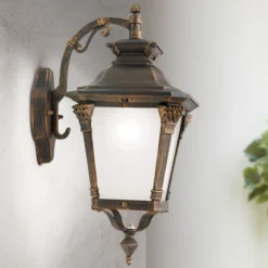 Aiko aplique de exterior, acabado envejecido, colgante