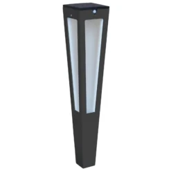 Antorcha solar LED con sensor Tinka, 62 cm, gris