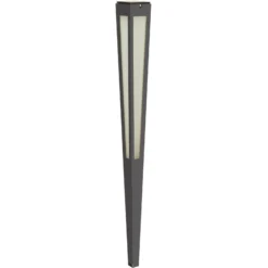 Antorcha solar LED con sensor Tinka, 120 cm, gris