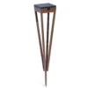 Antorcha solar LED Tinka, 52 cm de altura, corten