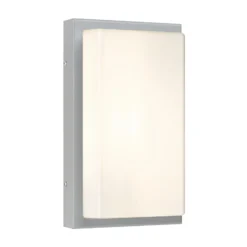 Aplicación para exterior con sensor 059, acero inoxidable, cristal opalino, 29
