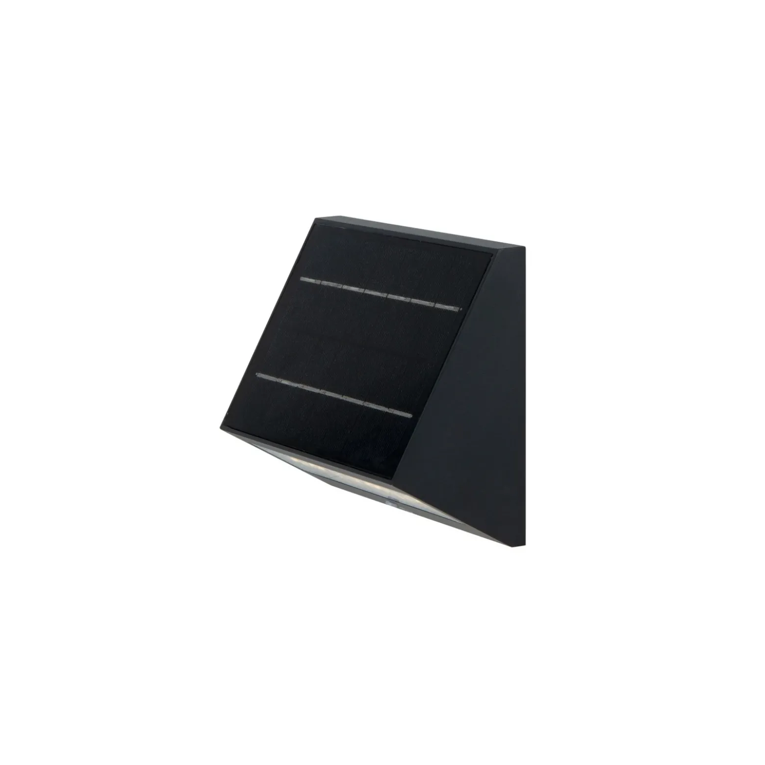 Apliqué de pared LED solar KLEWE ECOSTEP, antracita, 17 cm, IP65