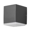 Aplique cuadrado de pared exterior LED Monza