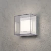 Aplique cuadrado de pared exterior LED Sanremo