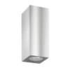 Aplique de exterior 5051, acero inoxidable, 17 cm, IP54, arriba/abajo, GU10
