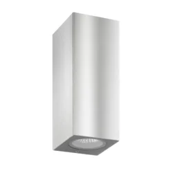 Aplique de exterior 5051, acero inoxidable, 17 cm, IP54, arriba/abajo, GU10