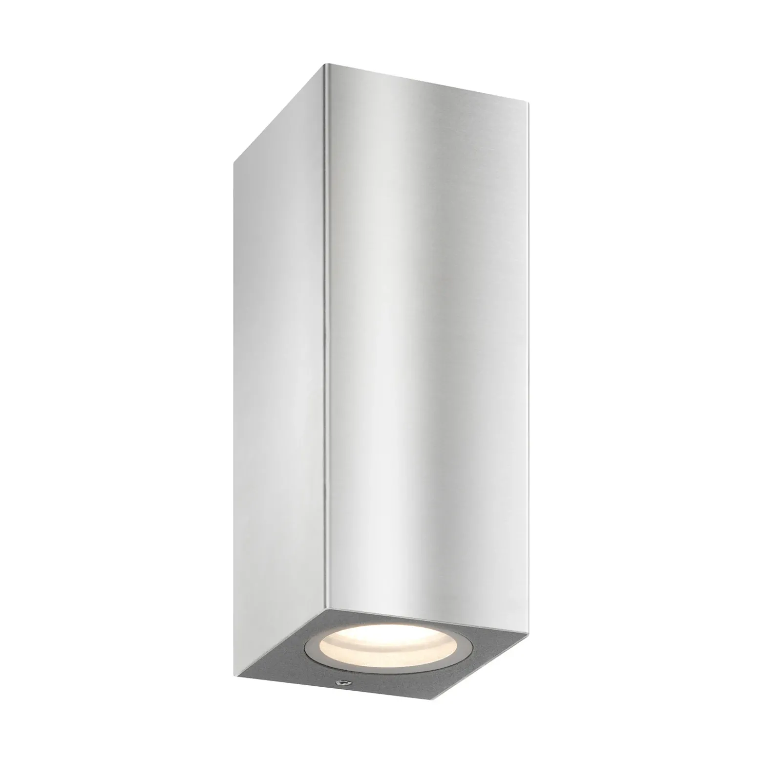 Aplique de exterior 5051, acero inoxidable, 17 cm, IP54, arriba/abajo, GU10