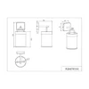 Aplique de exterior Almeria, antracita, aluminio, altura 29 cm, IP44