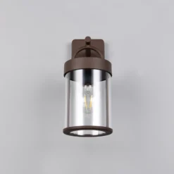 Aplique de exterior Almeria, óxido, aluminio, altura 29 cm, IP44
