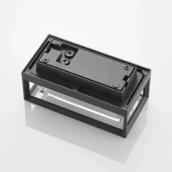 Aplique de exterior Arcchio Ismera, antracita, E27, IP65