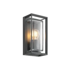 Aplique de exterior Arcchio Ismera, antracita, E27, IP65