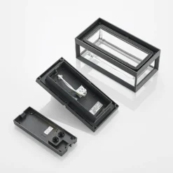 Aplique de exterior Arcchio Ismera, antracita, E27, IP65