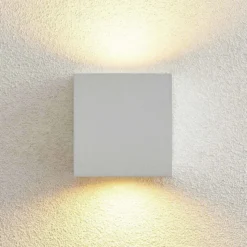 Aplique de exterior Arcchio Tassnim, 2 luces, blanca, GX53