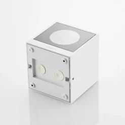 Aplique de exterior Arcchio Tassnim, 2 luces, blanca, GX53