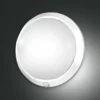 Aplique de exterior Armilla, blanco, detector de movimiento, Ø 30 cm