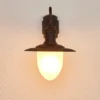 Aplique de exterior Aruba, Ø 25 cm, marrón óxido