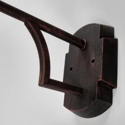 Aplique de exterior Aruba, Ø 25 cm, marrón óxido