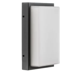 Aplique de exterior Babett E27 con sensor grafito