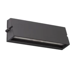 Aplique de exterior Bega LED 24374 K3, grafito, fundición de aluminio, DALI