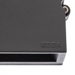 Aplique de exterior Bega LED 24374 K3, grafito, fundición de aluminio, DALI