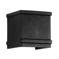 Aplique de exterior Borgo de aluminio, negro