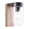 Aplique de exterior Cabar en look de madera