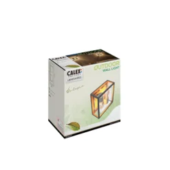 Aplique de exterior Calex, 2 luces, arriba/abajo, aluminio, negro