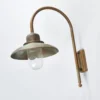 Aplique de exterior Casale, altura 60cm, latón envejecido