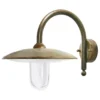 Aplique de exterior Casale, profundidad 42cm, latón envejecido
