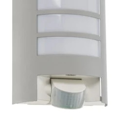 Aplique de exterior con sensor STEINEL L 12 S, color plata