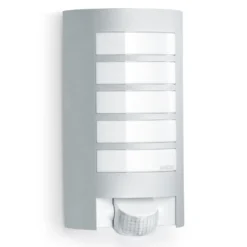 Aplique de exterior con sensor STEINEL L 12 S, color plata