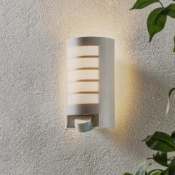 Aplique de exterior con sensor STEINEL L 12 S, color plata