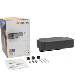 Aplique de exterior con sensor inteligente STEINEL L 800 SC, color antracita
