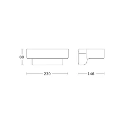 Aplique de exterior con sensor inteligente STEINEL L 800 SC, color antracita
