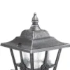 Aplique de exterior 763 con vidrio catedral negro