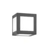 Aplique de exterior Cubo, antracita
