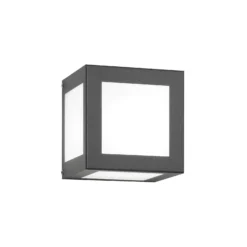 Aplique de exterior Cubo, antracita