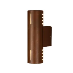 Aplique de exterior Cuneo, color óxido, 25 cm, metal, arriba/abajo