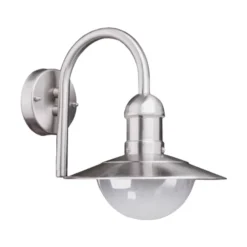 Aplique de exterior Damion de Lindby, 30 cm, acero inoxidable, E27, IP44