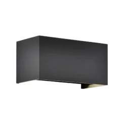 Aplique de exterior Davos doble, gris, atenuable, aluminio