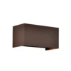 Aplique de exterior Davos doble, cprtem, atenuable aluminio