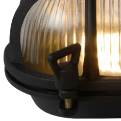 Aplique de exterior Dudley, negro