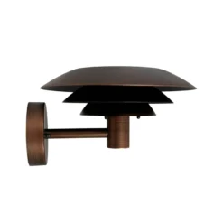 Aplique de exterior Dyberg Larsen DL25, color cobre