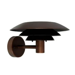 Aplique de exterior Dyberg Larsen DL25, color cobre