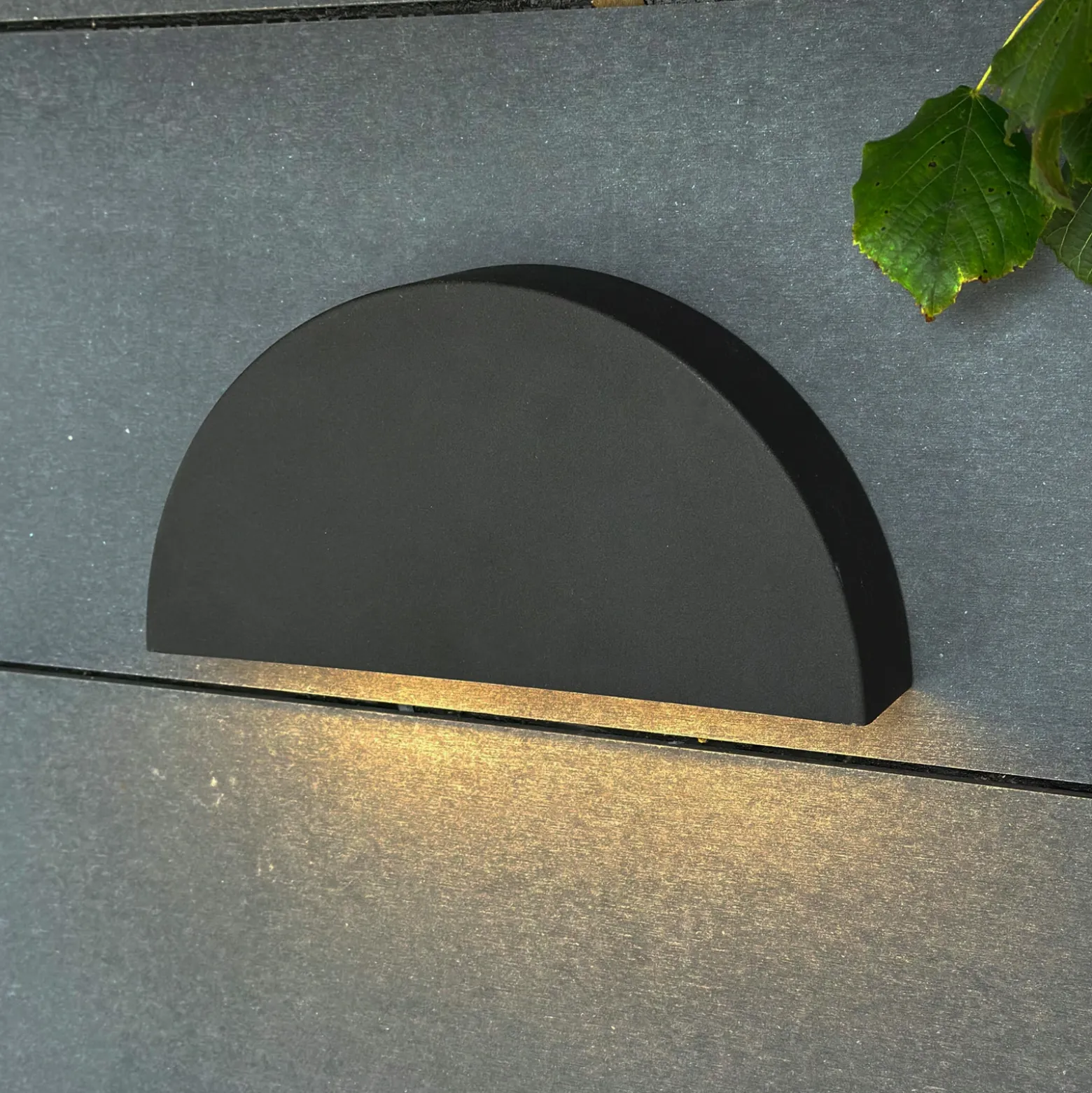 Aplique de exterior Dyberg Larsen Scott negro mate