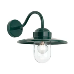 Aplique de exterior Edward en estilo vintage verde oscuro