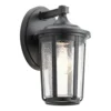 Aplique de exterior Fairfield, negro, 1 luz