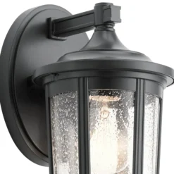 Aplique de exterior Fairfield, negro, 1 luz